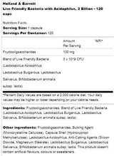 Live Friendly Bacteria | With Acidophilus 3 Billion - 120 capsules - Nutra Best Europe
