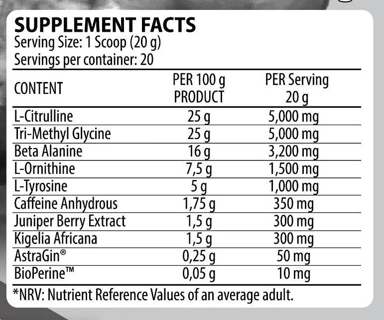 Nox Pump Ultimate | Extreme Pre-Workout 400 grams - Nutra Best Europe