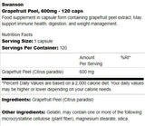 Grapefruit Peel 600 mg 120 capsules - Nutra Best Europe