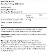 Rose Hip 750 mg - 240 Tablets - Nutra Best Europe