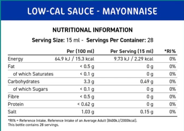Fit Cuisine Low-Cal Sauce | Mayonnaise - 425 ml - Nutra Best Europe