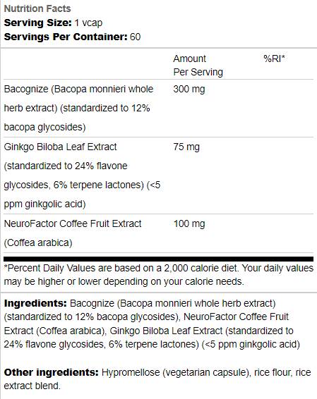 Pure Brainpower | Mental Performance 60 capsules - Nutra Best Europe