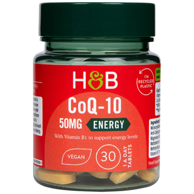 Coenzyme Q10 50mg - 30 Tablets - Nutra Best Europe