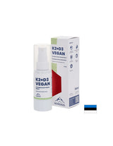 Vegán K2-vitamin (25 µg) + D3-vitamin (1000 NE) - Szív- és csont egészség, Erős immunitás, Szájspray, 30 ml, 200 fújás