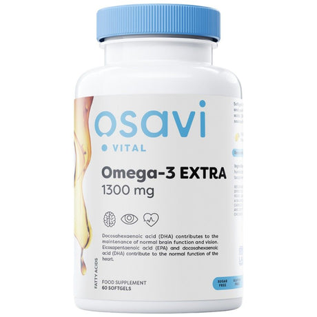 Omega-3 Extra 1300 mg - 60 Softgels - Nutra Best Europe