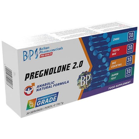 Pregnolone 2.0 | Anabolic Natural Formula 4 x 30 capsules - Nutra Best Europe