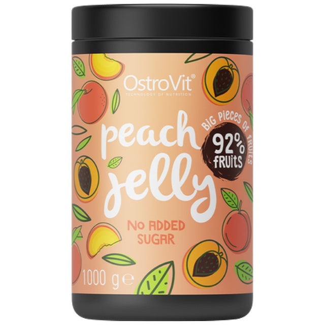 Peach Jelly | 92% Real Fruits ~ No Added Sugar 1000 grams - Nutra Best Europe