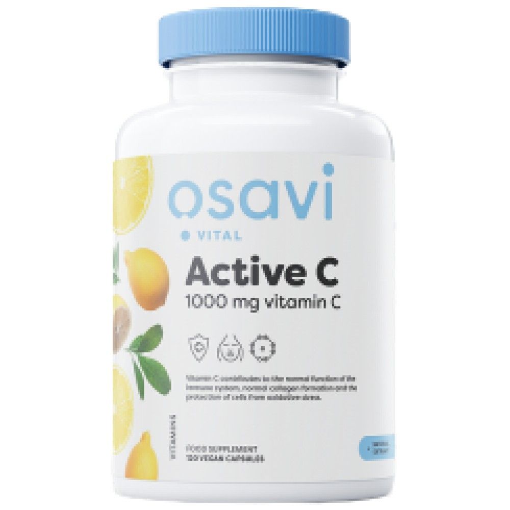 Active C 1000 mg | PureWay-C® with Citrus Bioflavonoids & Acerola - 120 capsules - Nutra Best Europe