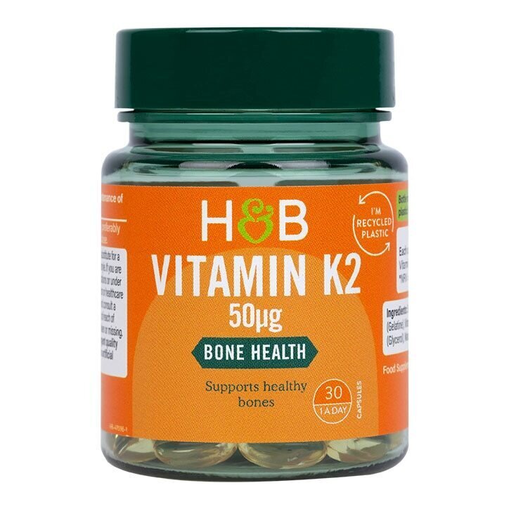 K2-vitamin (K2-vitamin) (MK7) 50mcg 30 kapszula HOLLAND & BARRETT