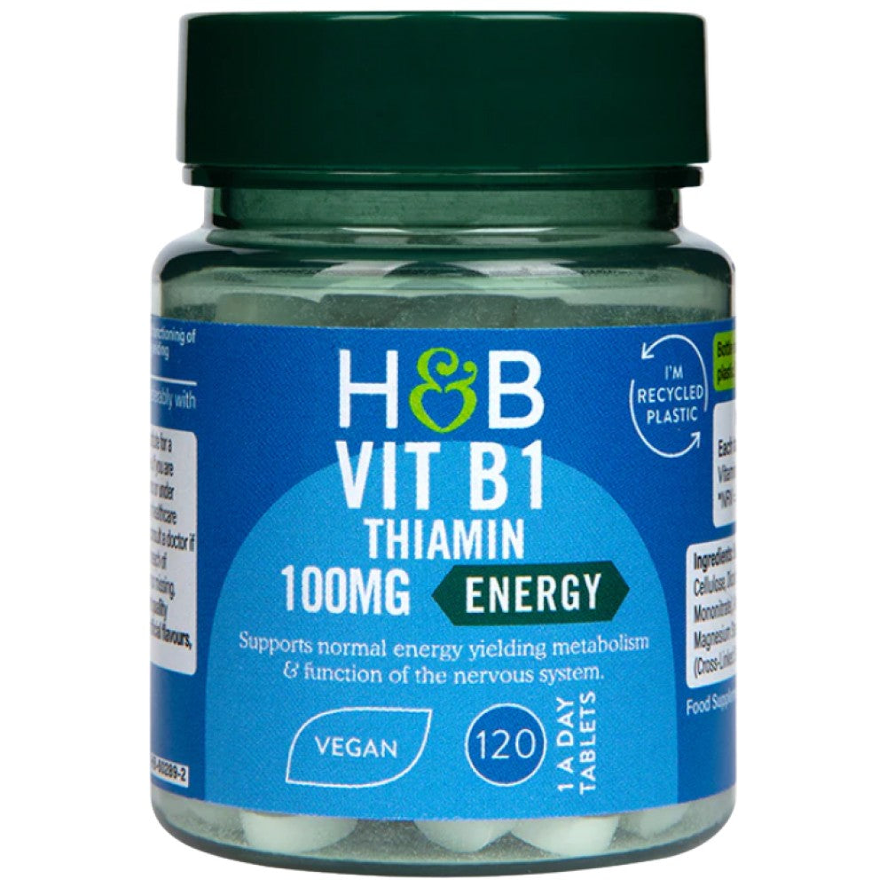 Vitamin B1 | Thiamine 100 mg - 120 Tablets - Nutra Best Europe