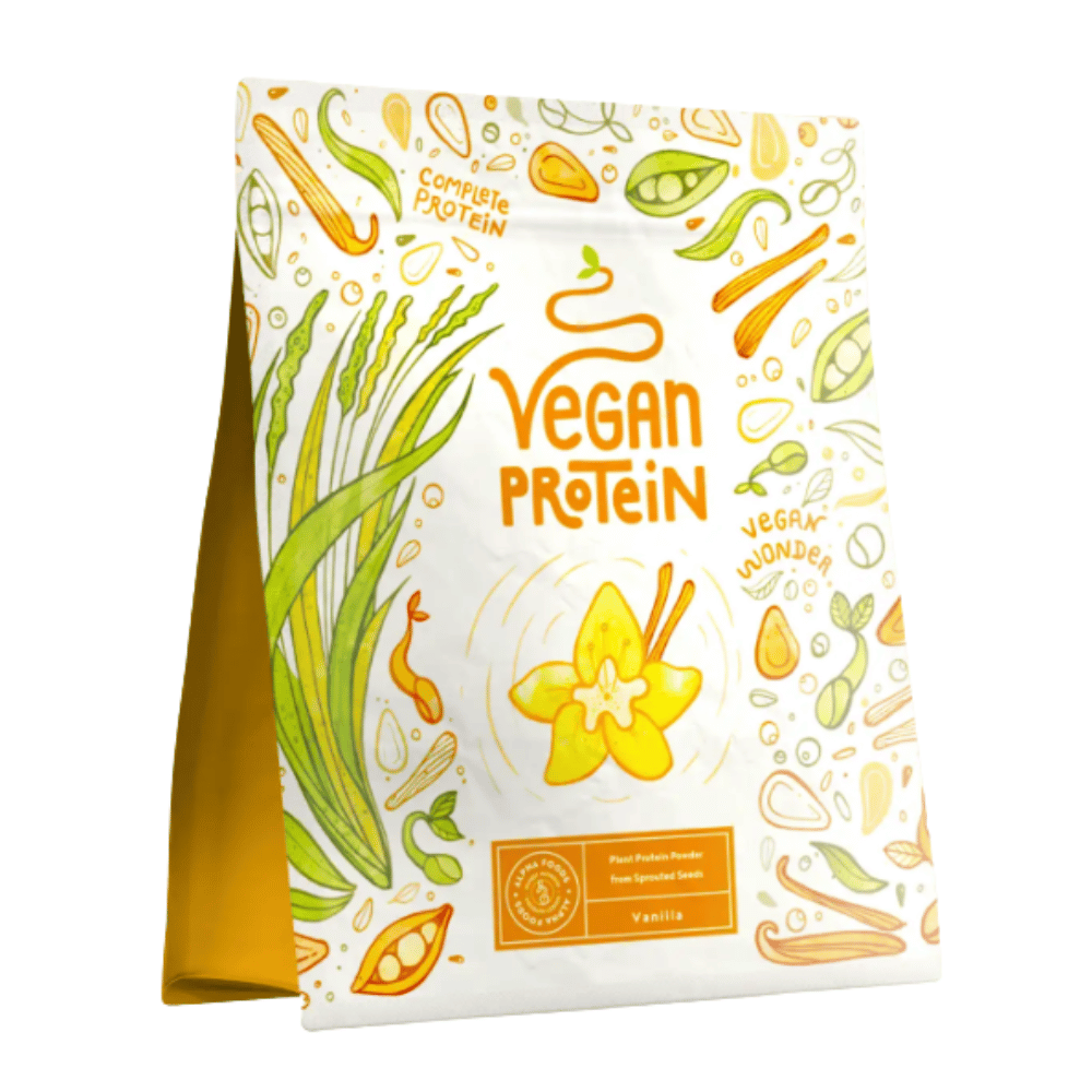 Vegán fehérje (vanília) + enzim komplex - (2 x 600 g)