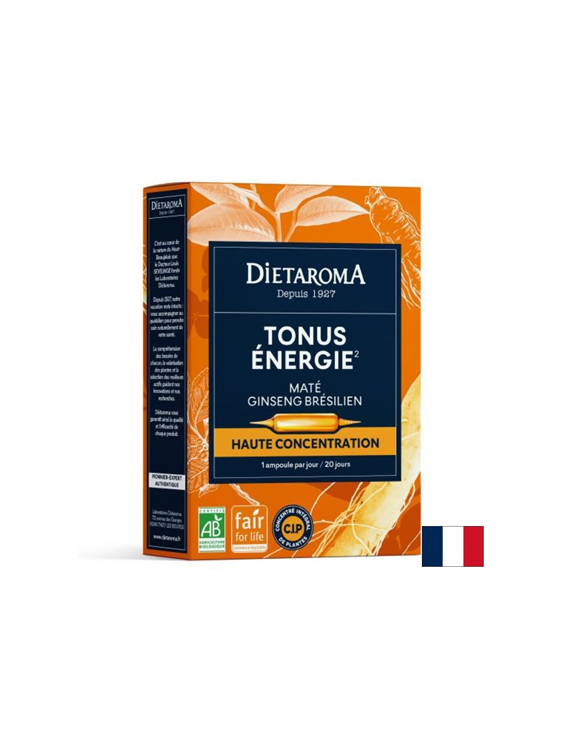 Hang és energia (yerba mate-vel, brazil ginzenggel), 20 ivóampulla