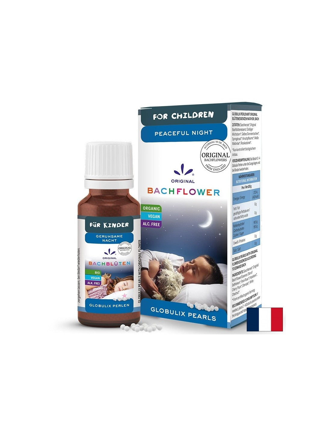 Békés alvás gyerekeknél - Dr. Bach virágesszenciák, Gyöngyök, 20 g
