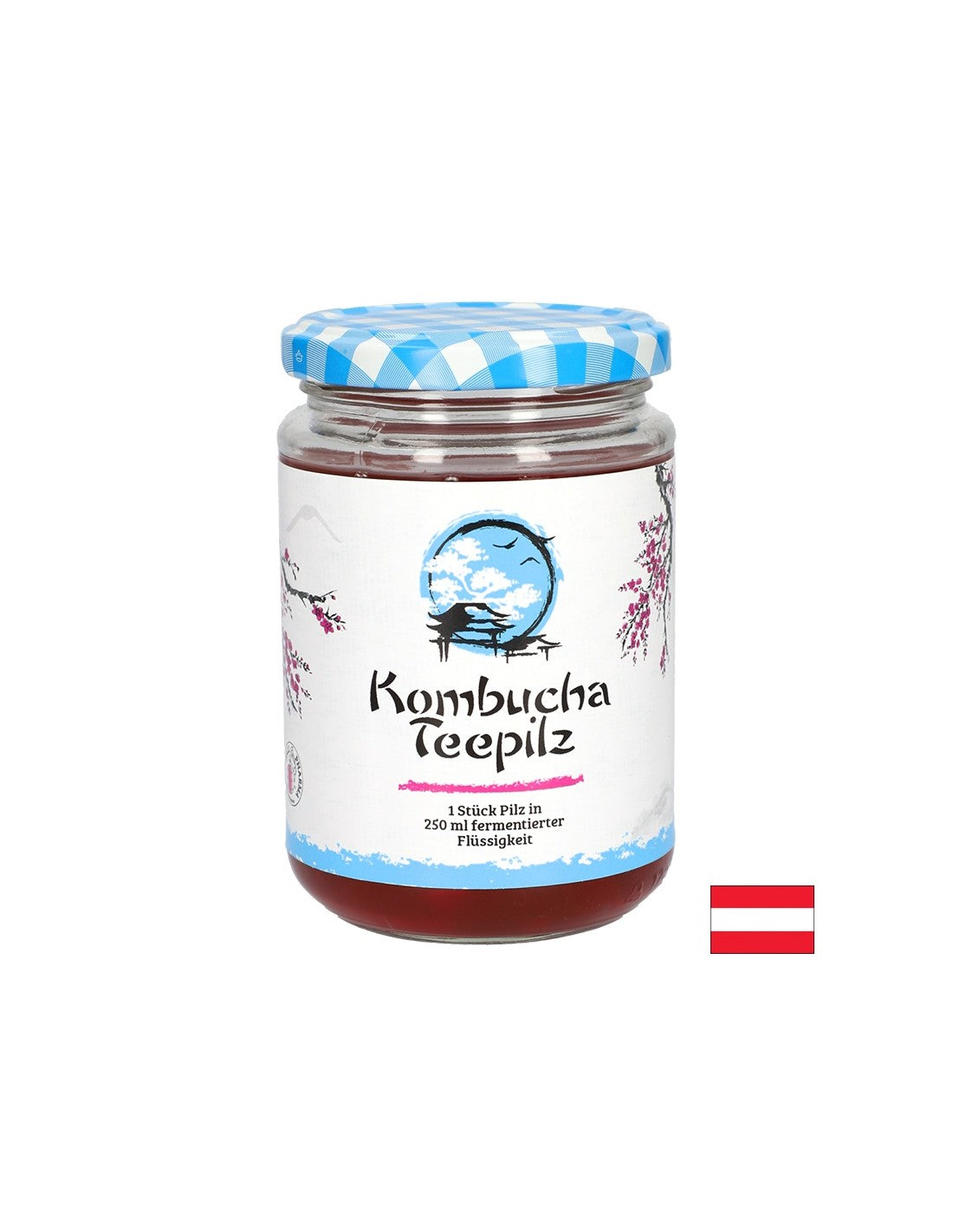 Erősíti az immunitást - Kombucha Tea szivacs fermentált gyümölcsteával, 200 ml