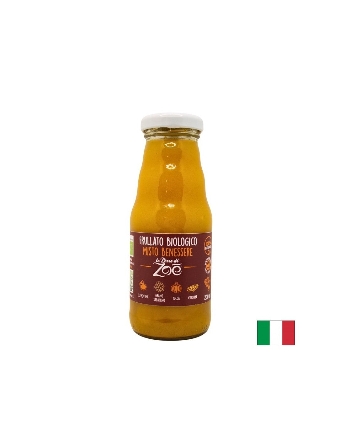 Mandarin, sütőtök, hajdina, kurkuma bio turmix, 200 ml