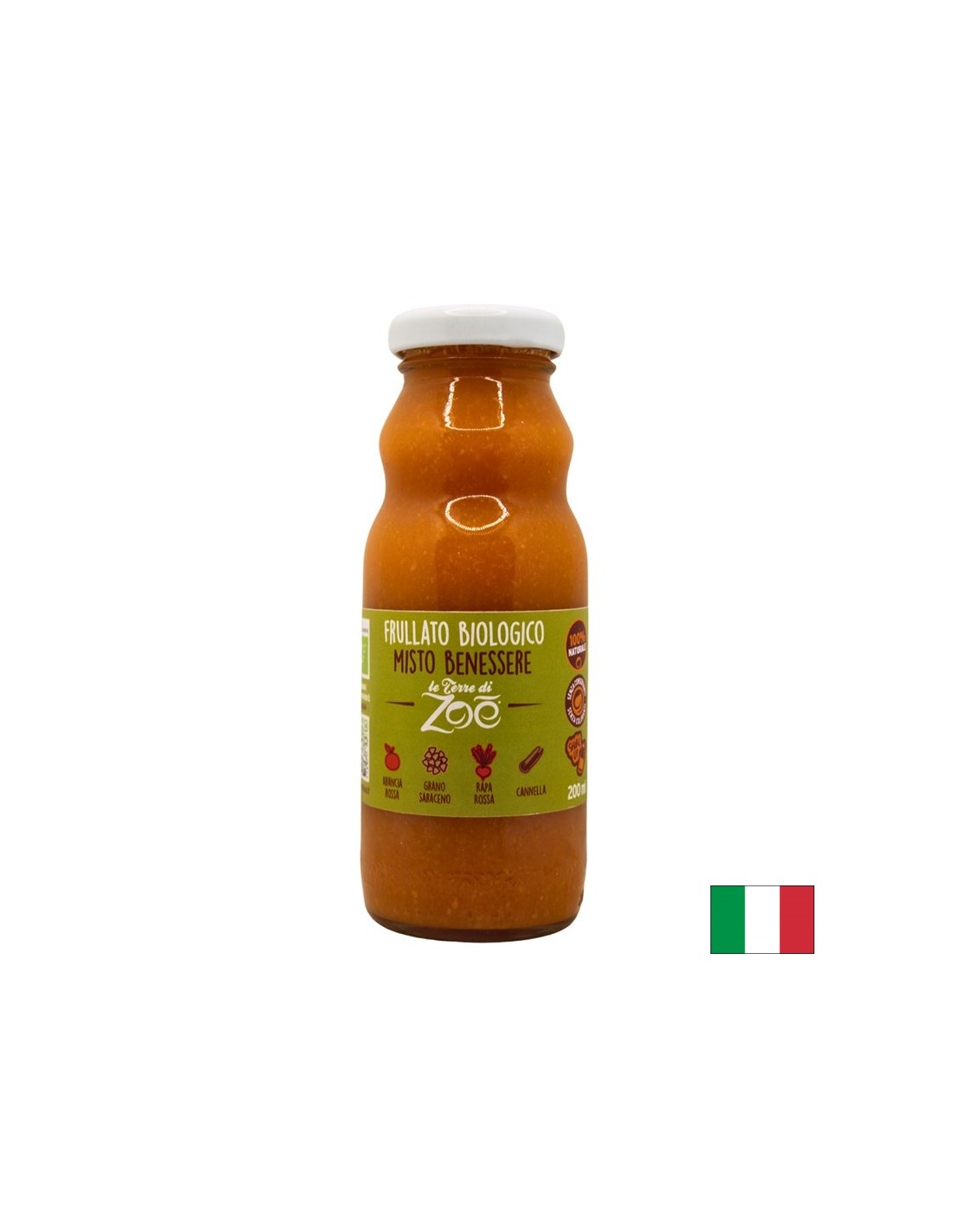 Bio turmix vérnarancslével, céklával, hajdinával, fahéjjal, 200 ml