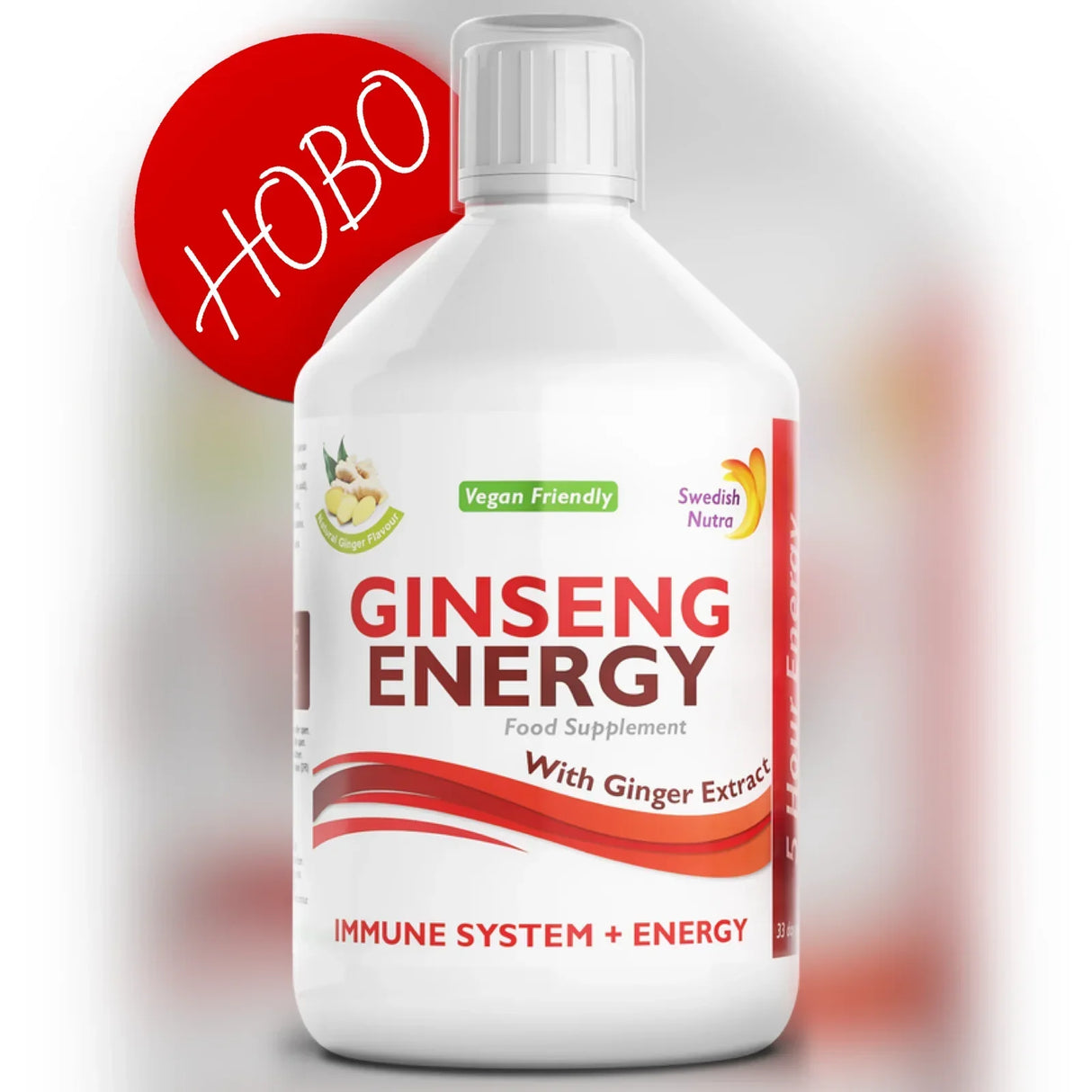 Ginseng 2000 mg - gyömbér kivonattal - 500 ml