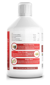 Ginseng 2000 mg - gyömbér kivonattal - 500 ml