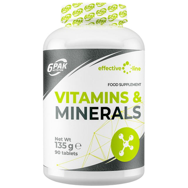 Effective Line Vitamins & Minerals [90 Tablets, 45 Doses] - Nutra Best Europe