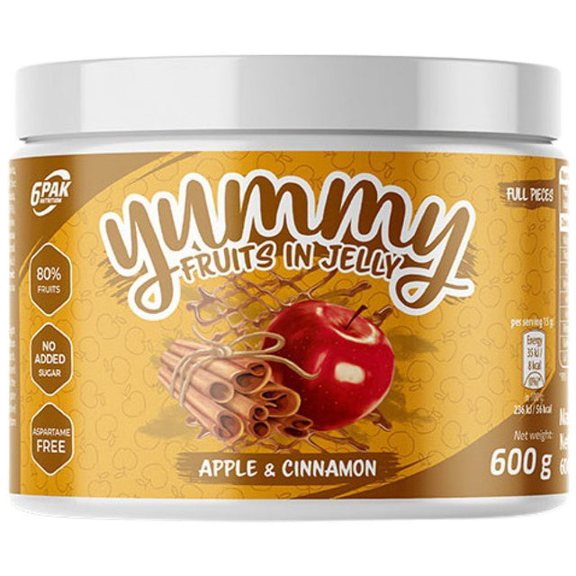 Yummy Fruits In Jelly Apple Cinnamon [600 grams, 40 Doses] - Nutra Best Europe