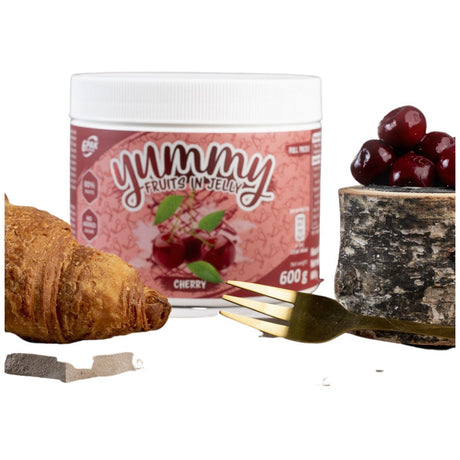 Yummy Fruits In Jelly Cherry [600 grams, 40 servings] - Nutra Best Europe