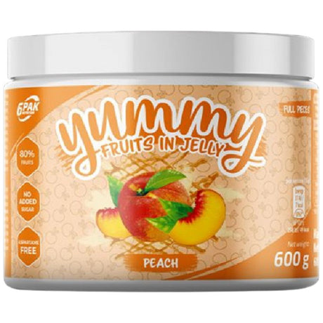 Yummy Fruits In Jelly Peach [600 grams, 40 servings] - Nutra Best Europe