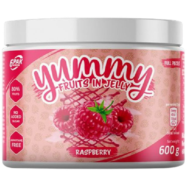 Yummy Fruits In Jelly Raspberry [600 grams, 40 Doses] - Nutra Best Europe