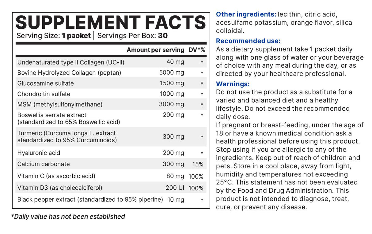 Joint Support Ultra - 30 x 14 grams - Nutra Best Europe