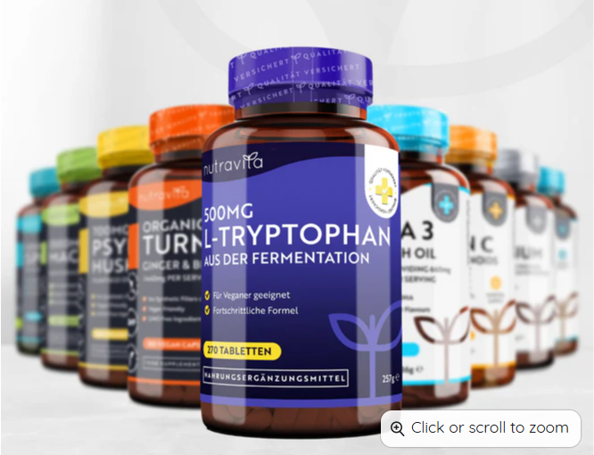 L-Tryptophan 500 mg 270 tablets - Nutra Best Europe