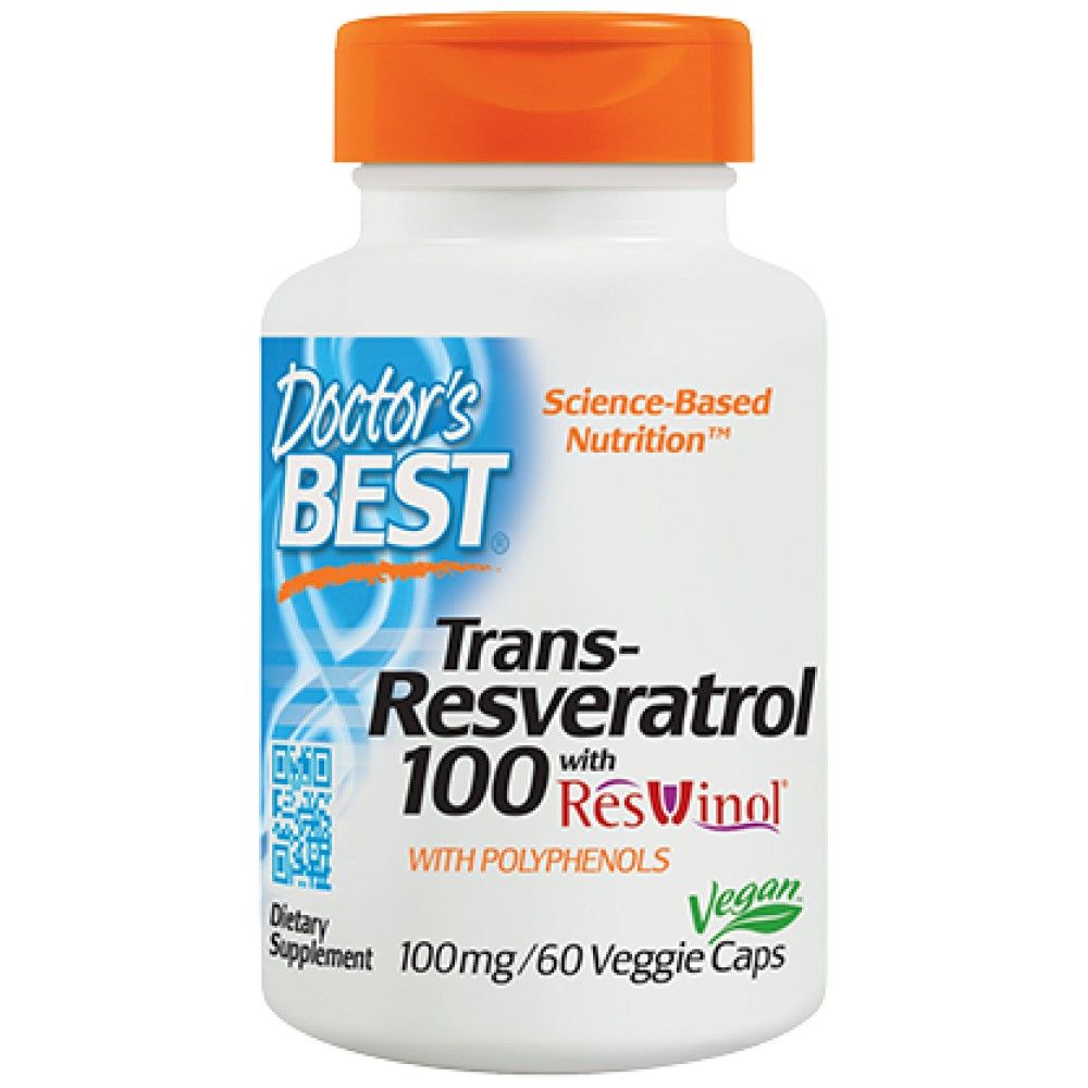 Trans-Resveratrol 100 mg | with ResVinol-25 - 60 capsules - Nutra Best Europe