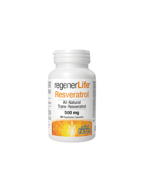 Regener Life™ Resveratrol 500 mg - 60 capsules - Nutra Best Europe