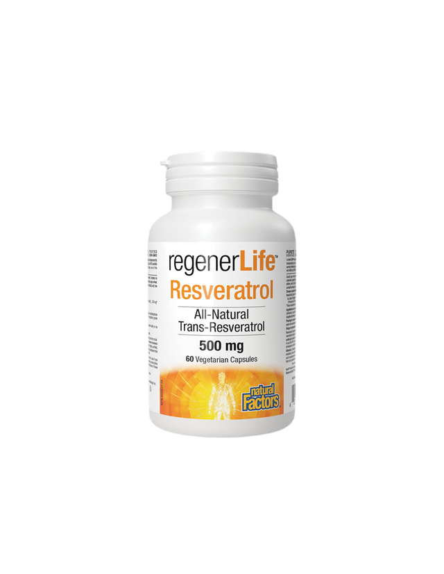 Regener Life™ Resveratrol 500 mg - 60 capsules - Nutra Best Europe