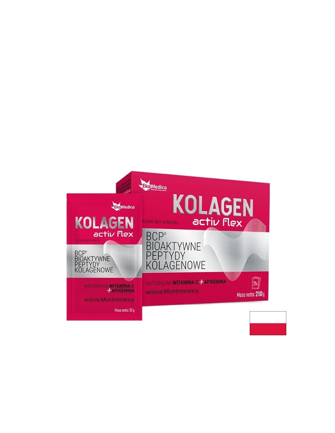 Haj és bőr - Bioaktív kollagén peptidek + C-vitamin és Apigenin, 21 tasak