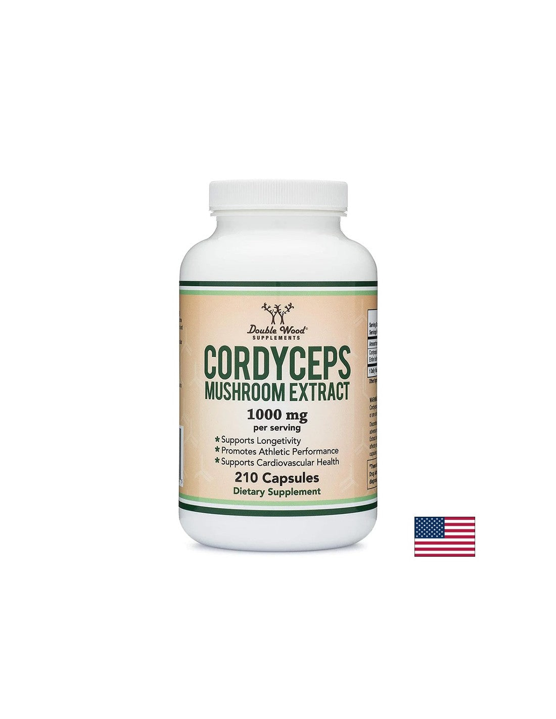 Energia és immunitás - Cordyceps, 210 kapszula <tc>Double Wood</tc>