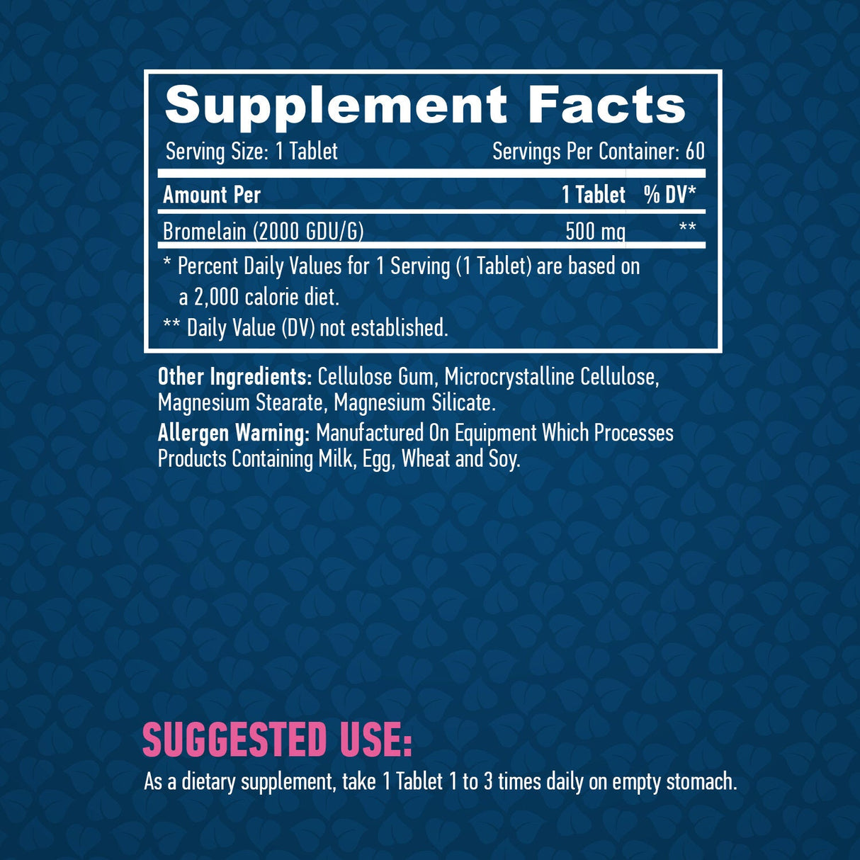 Bromelain 500mg / 60 Caps. - Nutra Best Europe