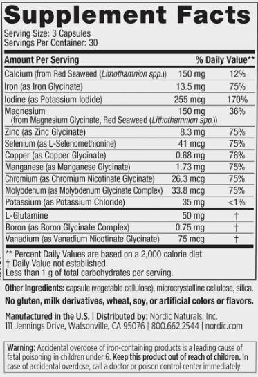 Multi Minerals - 90 capsules - Nutra Best Europe