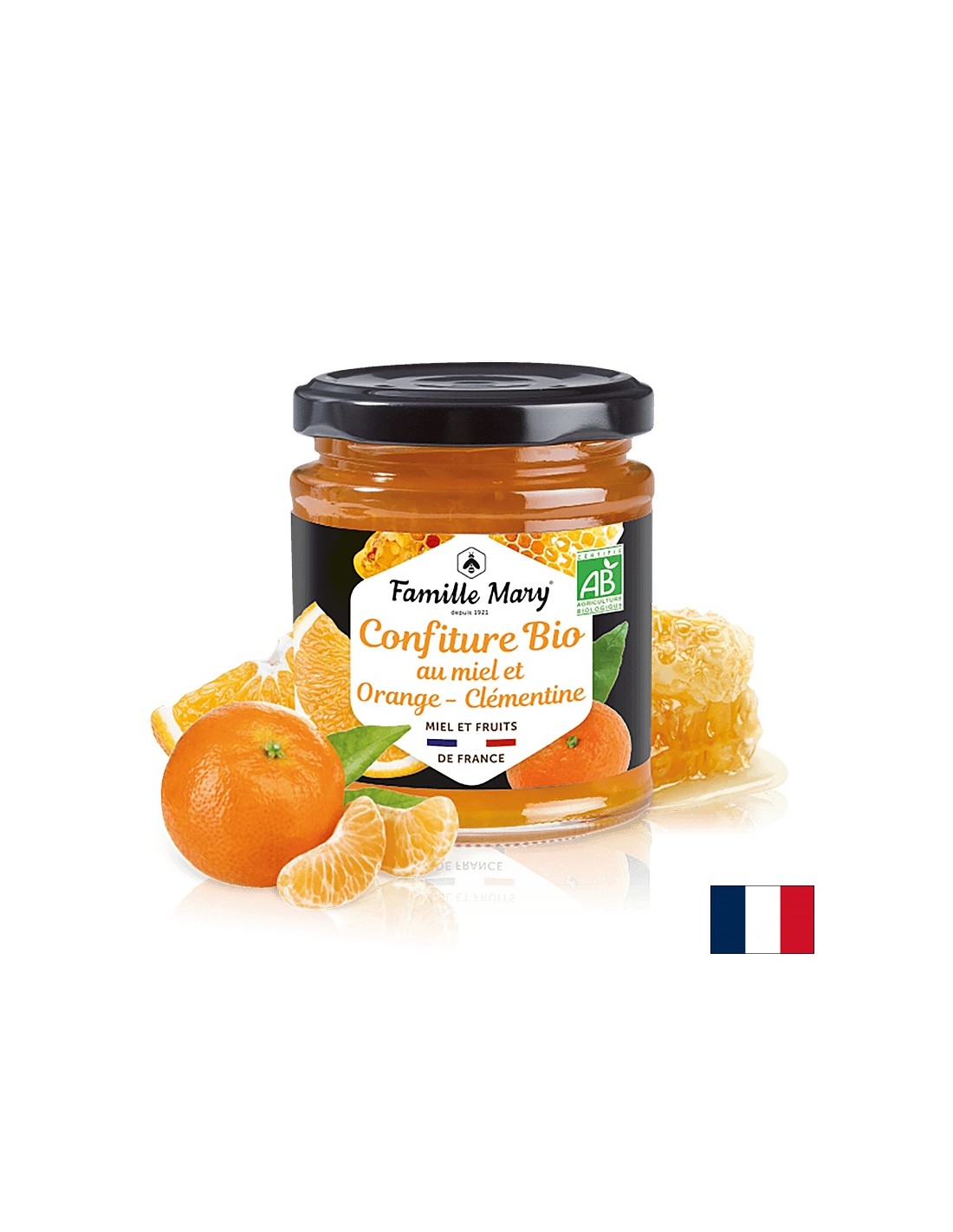 Bio lekvár mézzel, naranccsal és klementinnel, 220 g