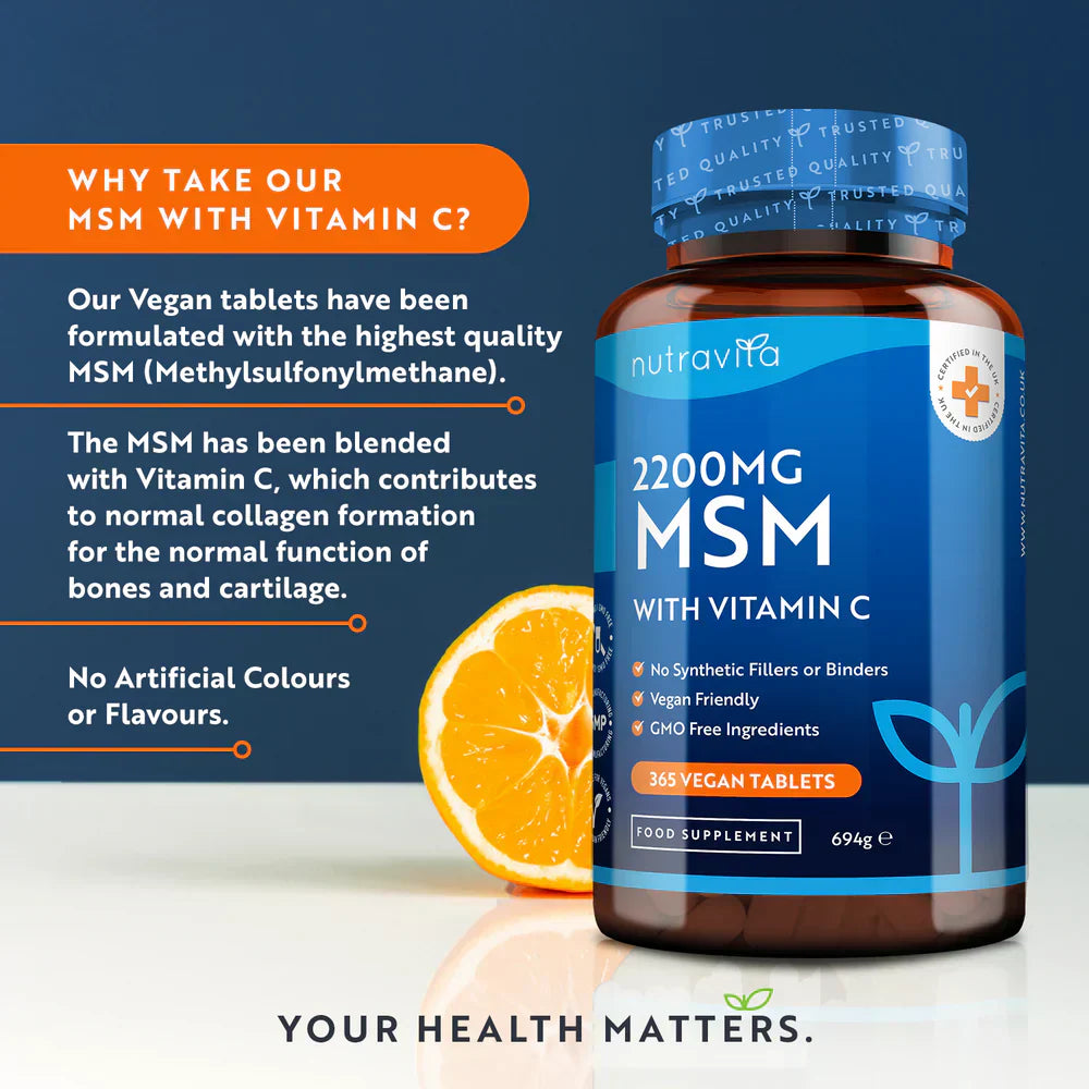 MSM 2200 mg (csontok és ízületek) - 365 tabletta