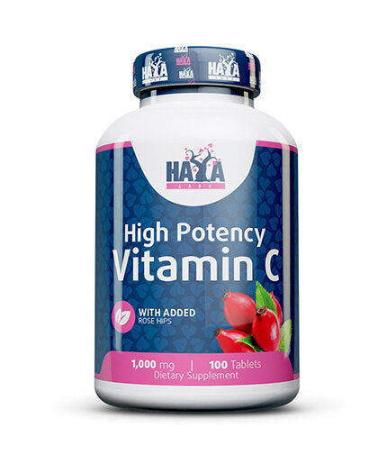 High Potency Vitamin C 1,000mg with Rose Hips 100 tabs. - Nutra Best Europe