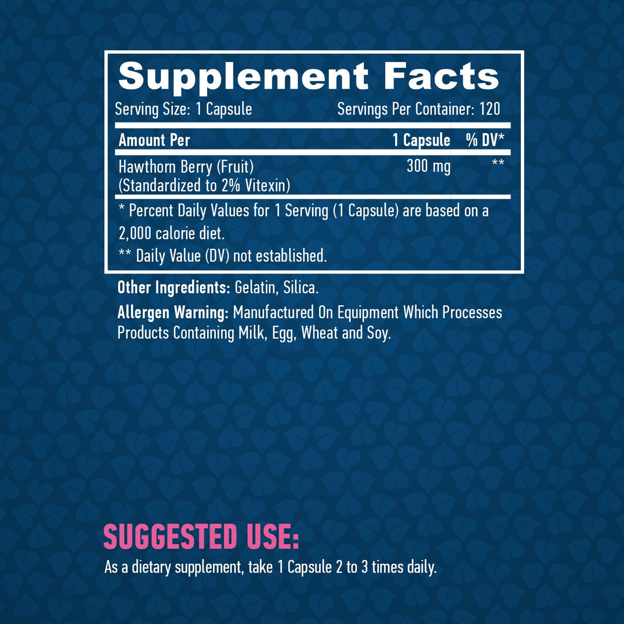 Hawthorn Berry 300mg. / 120 caps. - Nutra Best Europe