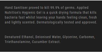 Hygenic Gel / Antibacterial disinfectant - gel with a refreshing cucumber aroma 100 ml - Nutra Best Europe
