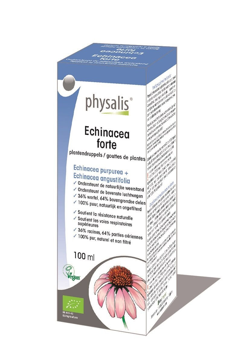 Echinacea Forte drops Bio (herbal tincture) - PHYSALIS - Nutra Best Europe