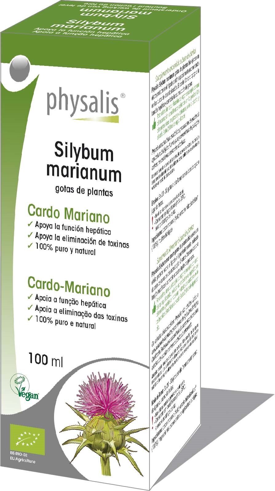 Milk thistle drops Bio (herbal tincture) 100ml - PHYSALIS - Nutra Best Europe