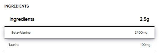 Beta-Alanine Powder - 300 grams - Nutra Best Europe