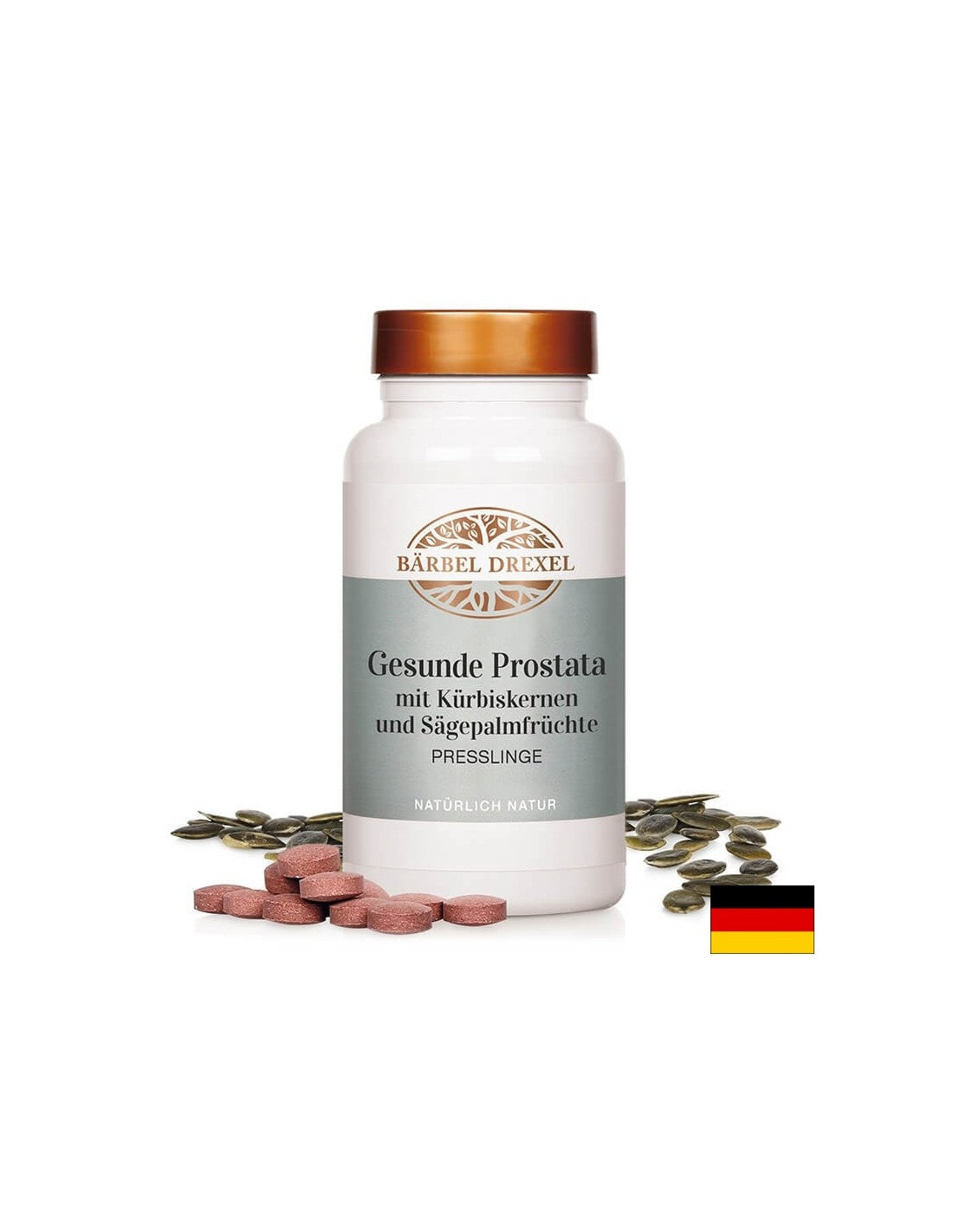 Egészséges prosztata - Gyógynövényes, tök- és lenmag alapú formula, 240 tabletta <tc>Bärbel Drexel</tc>