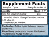 Boron 3 mg. / 100 VCaps. - Nutra Best Europe
