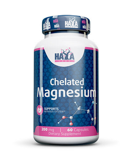 Chelated Magnesium 200mg. / 60caps. - Nutra Best Europe