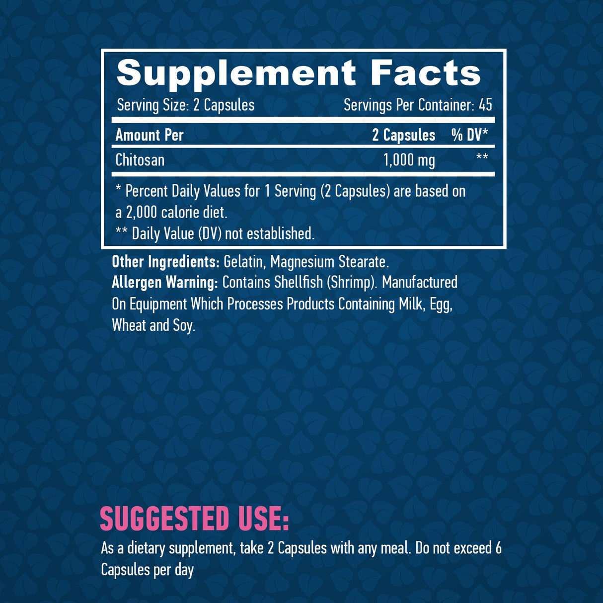 Chitosan 500mg. / 90 Caps. - Nutra Best Europe