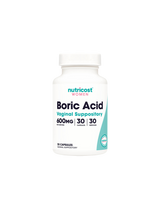 Vaginal infections - Boric acid, 600 mg x 30 vaginal capsules Nutricost - Nutra Best Europe