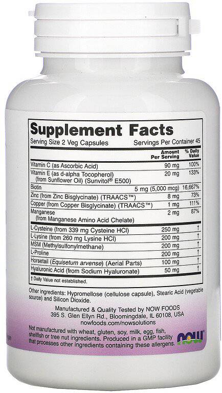 Vegan Hair, Skin & Nails - 90 capsules - Nutra Best Europe